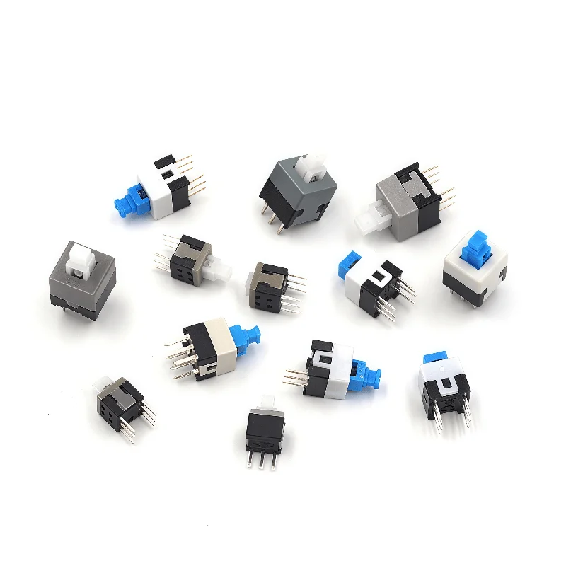 

5pcs/lot Pushbutton switch keypad six-pin switch 5.8*5.8 7*7 8*8 8.5*8.5MM self-locking non-locking switch 6-pin