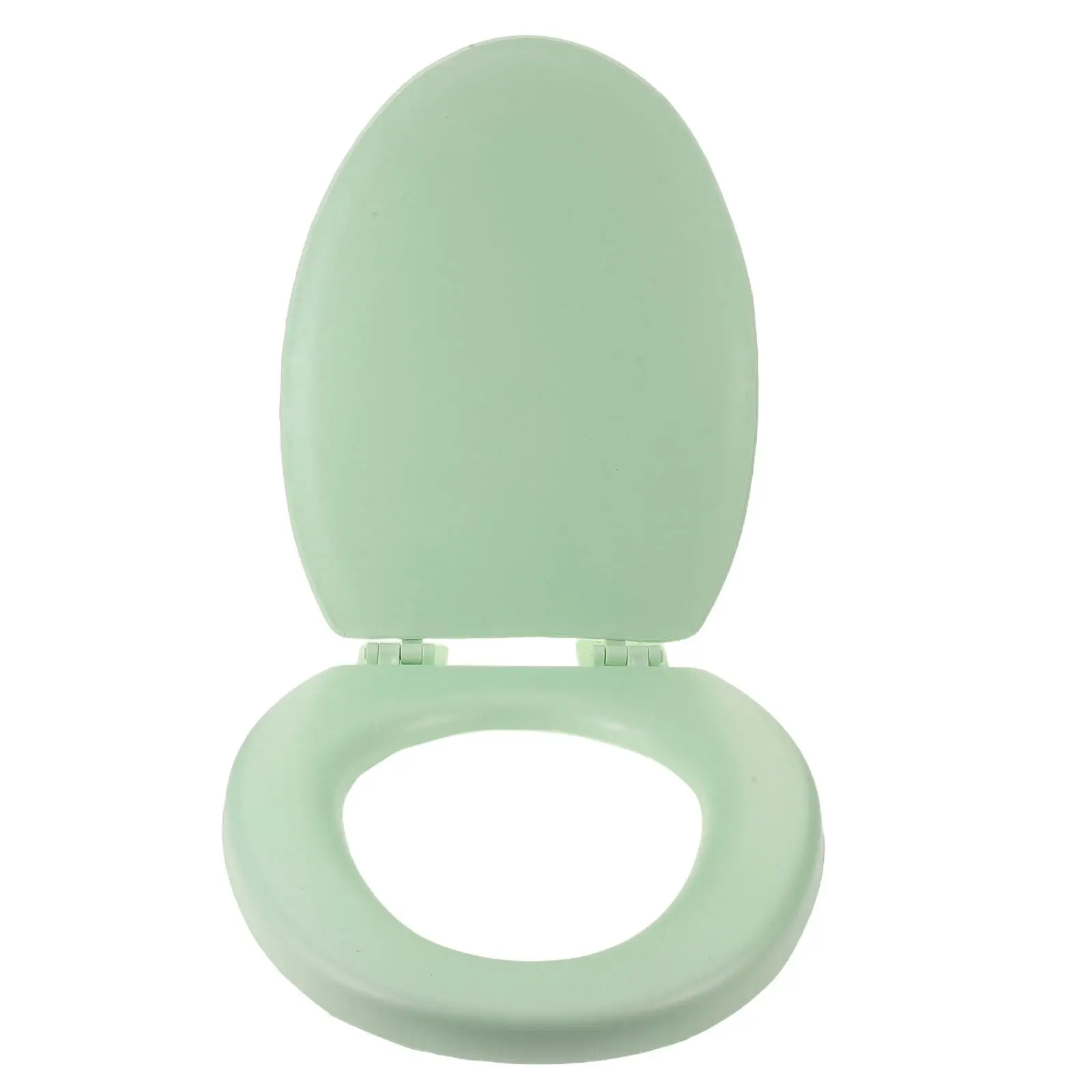 Oval Toilet Seat Soft Close Quiet Close Noise Free Toilet Seat Lid Cover Thick Foam Cushion Quick Release Light Green
