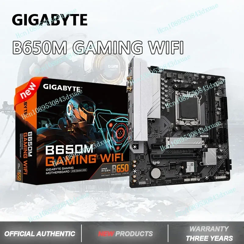 

GIGABYTE Новая материнская плата B650M GAMING WIFI 2,5G AM5 ПК Gamer Micro-ATX AMD B650 DDR5 6400 МГц M.2 USB3.2 96 ГБ Разъем AM5