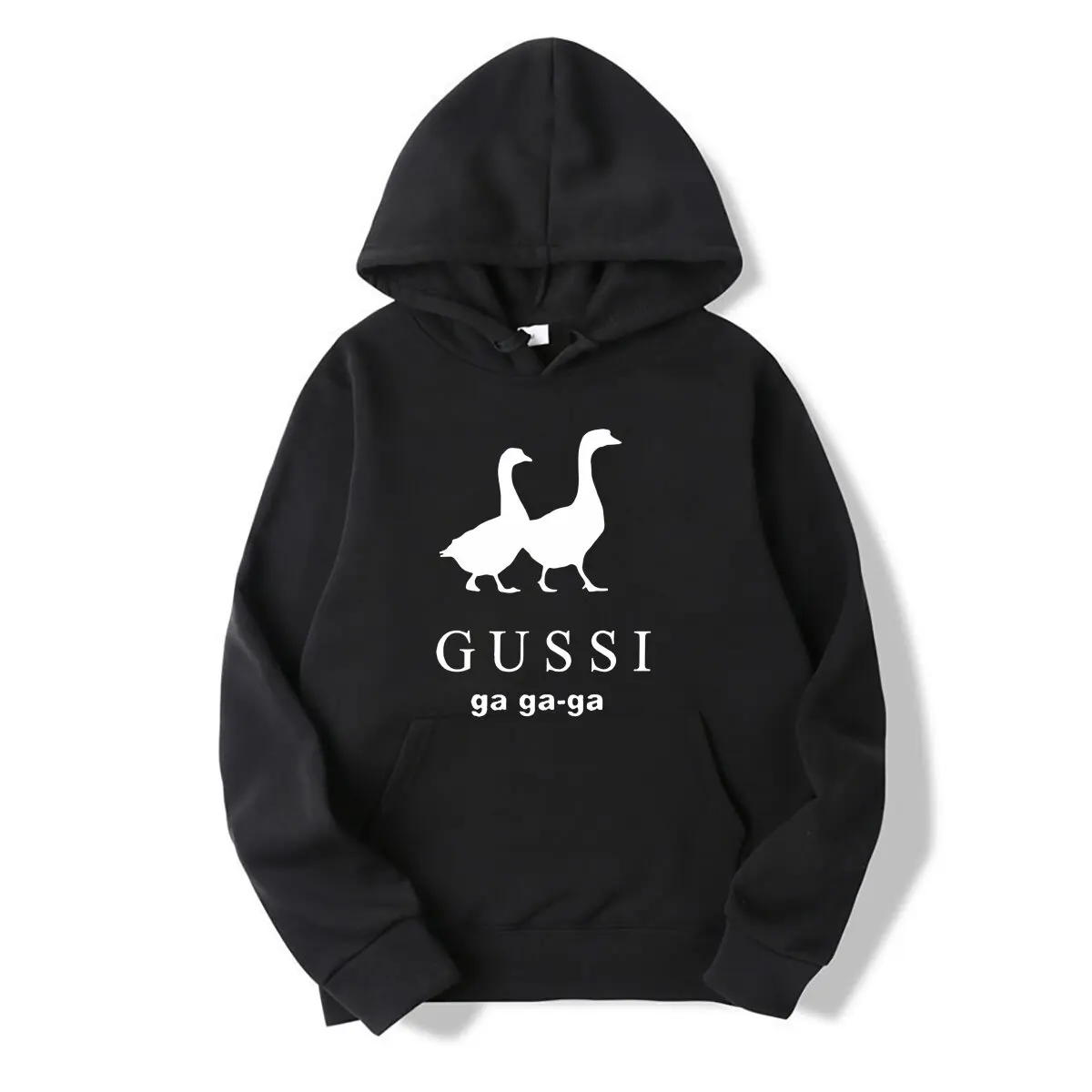 Funny Satirical Brand hoodies GUSSI Ga Ga Ga Tee Couples Matching Tops Present
