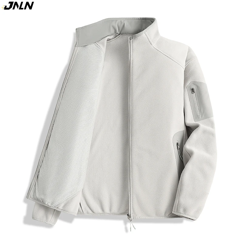 

JNLN Мужская и женская зимняя флисовая куртка, уличная ветрозащитная термофлисовая одежда, унисекс, спортивное пальто для пешего туризма, кемпинга, альпинизма