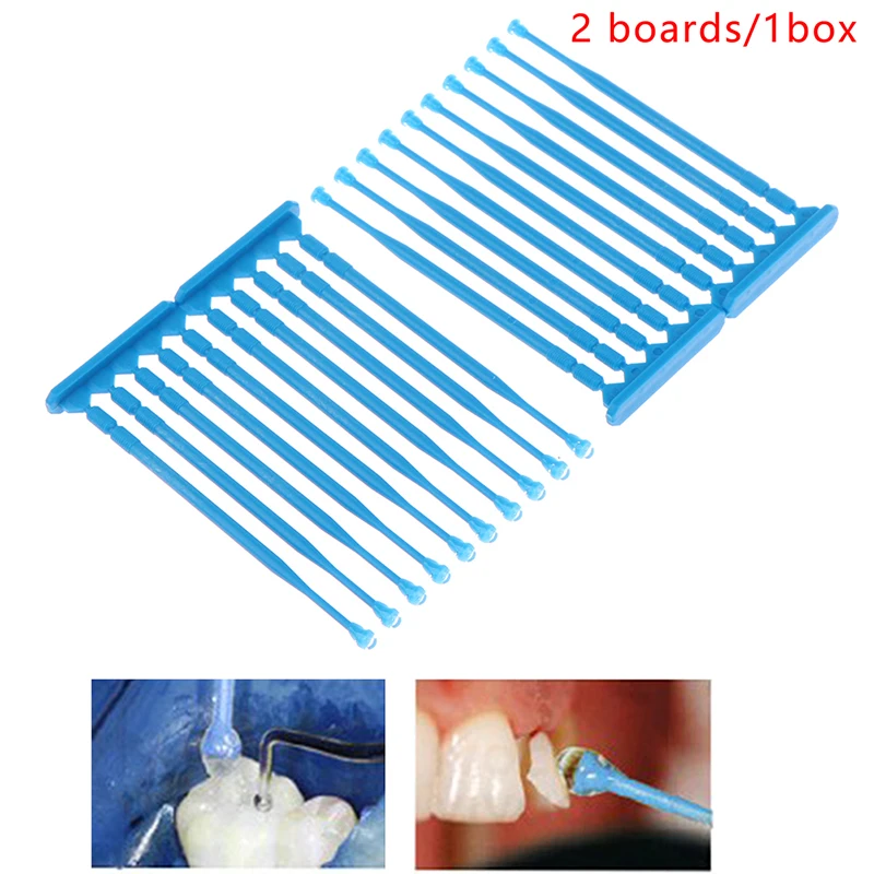 

20pcs/box Dental Applicator Sticks Adhesive Tip For Tooth Crown Porcelain Veneer Disposable Dental Materials Brush Applicator