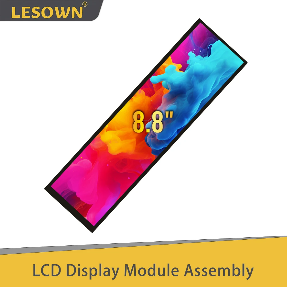 LESOWN 8.8 polegadas 480x1920 IPS Tela LCD Bar Display HDMI USB Alimentado Tela Secundária para PC Raspberry Pi Windows 10/ 8.1/ 8/ 7