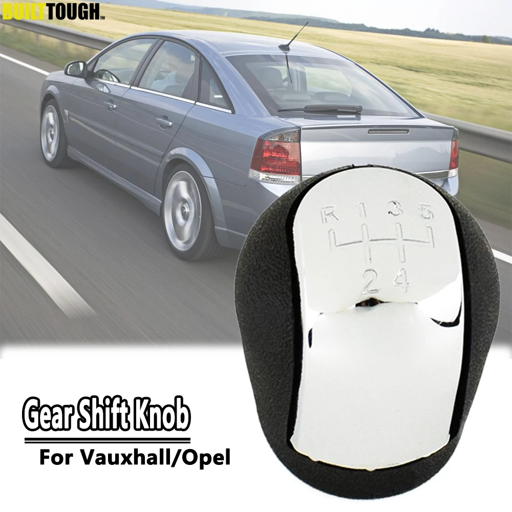 Alavanca de mudança de marcha de 5 velocidades, cabeça de handebol cromada para Opel/Vauxhall Vectra B/C Astra F/G Corsa B Tigra A