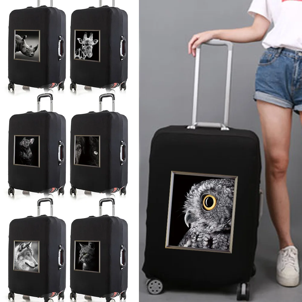 Luggage Cover Protective Covers Travel Luggage Scratch Proof Dust Cover Reusable Dust Cover Animal Print Pattern Series 2024