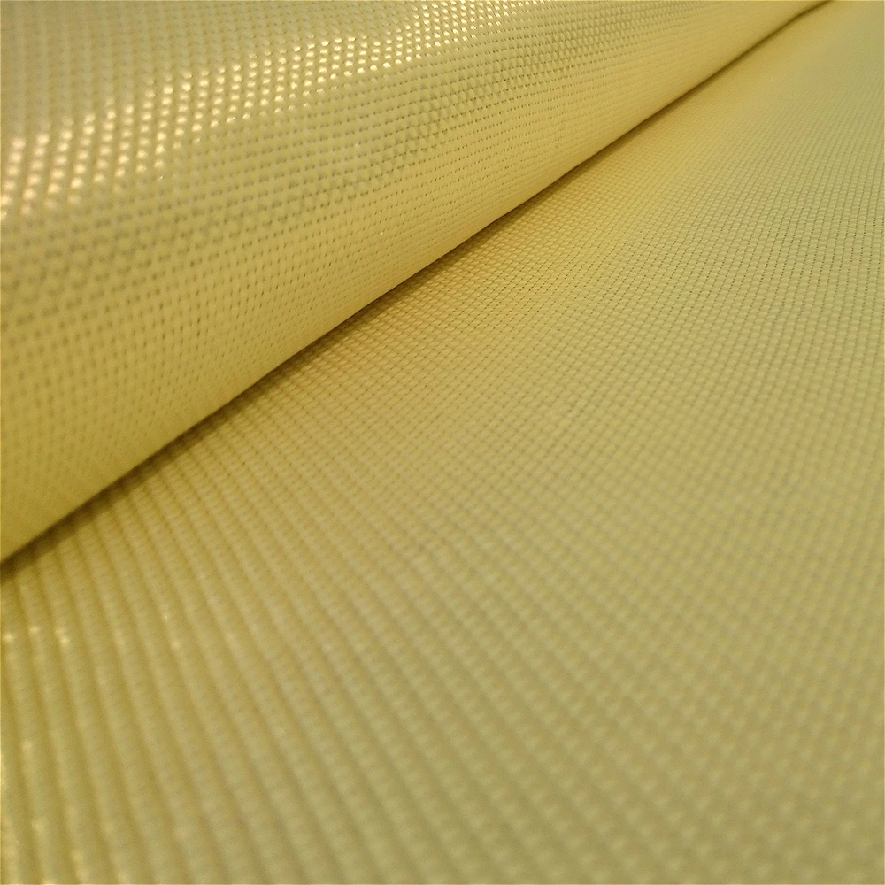 1100D 135gsm 100cm width Yellow Kevlar Fabric Aramid fiber Cloth plain helmet sandwich Body armor fabric PARA-ARAMID SYNTHETIC