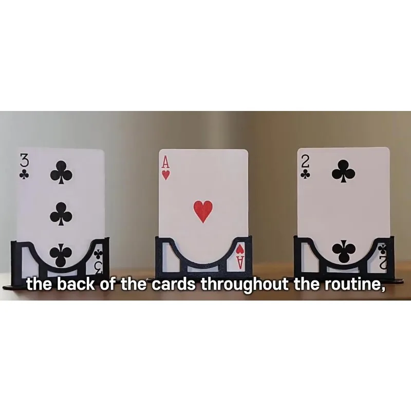 Three Cards Monte Stand by Jeki Yoo (Gimmicks and Online Instruction) Card Magic and Trick Decks Close Up Performer Magic Props