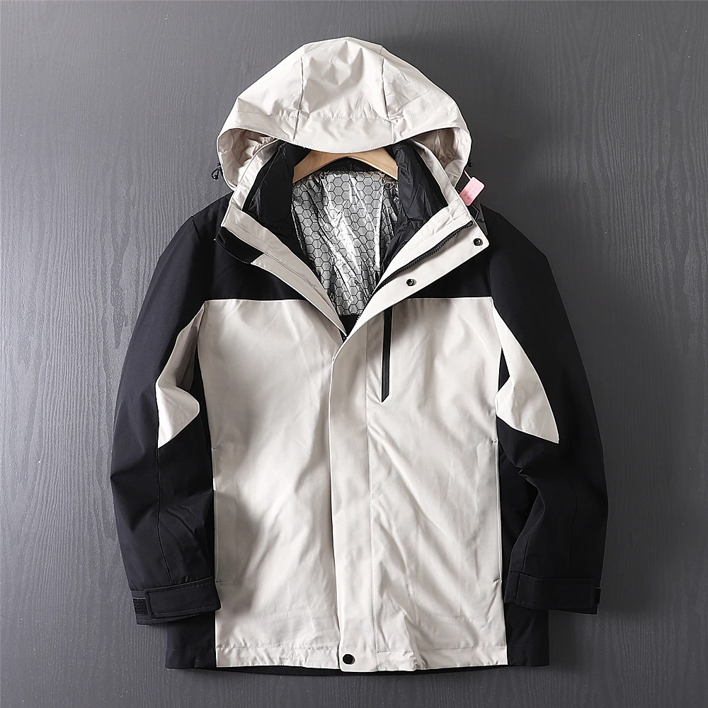 

Мужская уличная куртка Thiened 80, пушистая пуховая куртка, ветрозащитное теплое полиэфирное волокно, спортивное пальто для бега, катания на лыжах, стандартного кроя