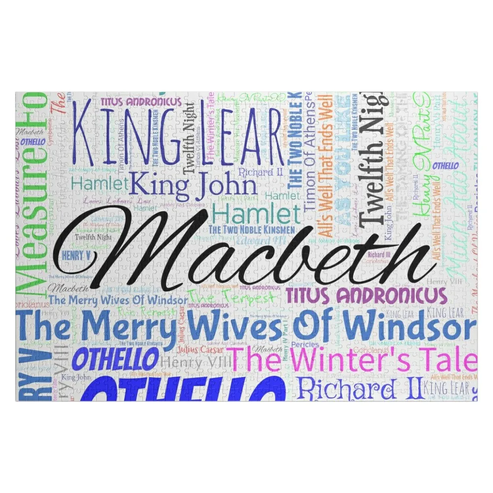 

Shakespeare Plays Jigsaw Puzzle Personalized Kids Gifts Jigsaw Custom With Photo Customized Picture Puzzle