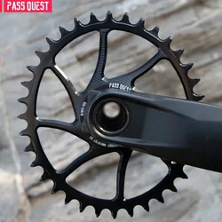 PASS QUEST for DUB 3mm Offset Direct  Mount Narrow Wide Oval and Round MTB Bike Chainring for 10/11/12 Speed chains