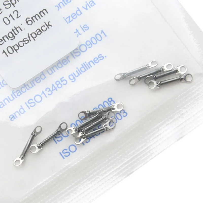 5 Packungen AZDENT Dental Kieferorthopädische Schließfederspule Niti Vorzähne Zahndrehmoment mit großem Zugring 0,008/0,010/0,12/0,014 – Detail 5