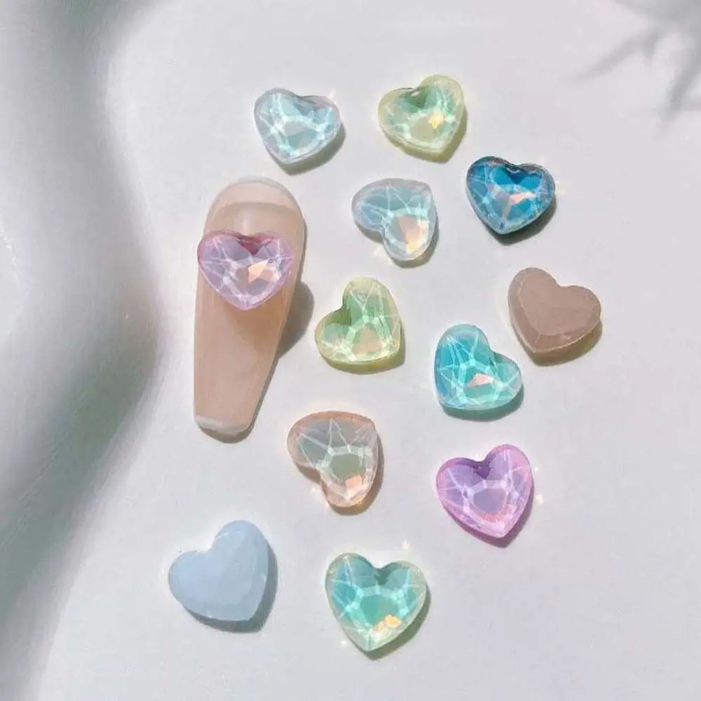 

Japanese Aurora Decorations Nail Decorations Macaroon Color Rhombic Nail Jewelry Stars Love Heart Nail Rhinestones Summer