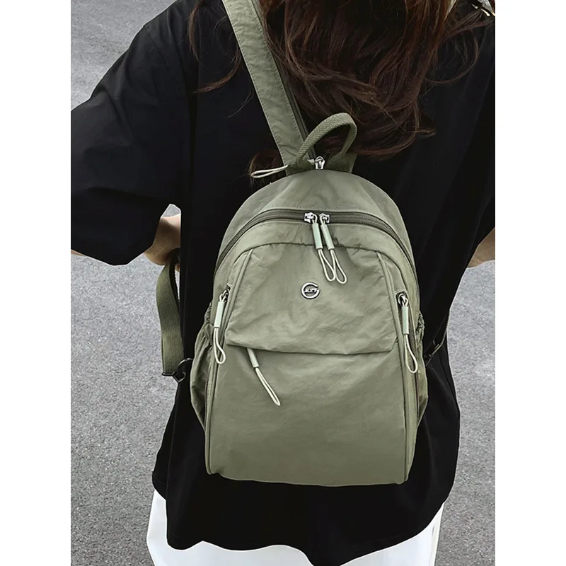 

Backpack Ultra Light 2025 New High Sense Niche Nylon Canvas Work Commuter Travel Backpack Small and Lightweight