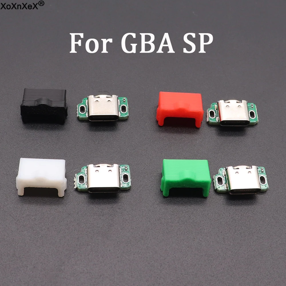 ل Gameboy Advance SP Audio USB شحن المقبس توصيل الطاقة نوع C Mod مع مطبوعة ثلاثية الأبعاد لـ GBA SP