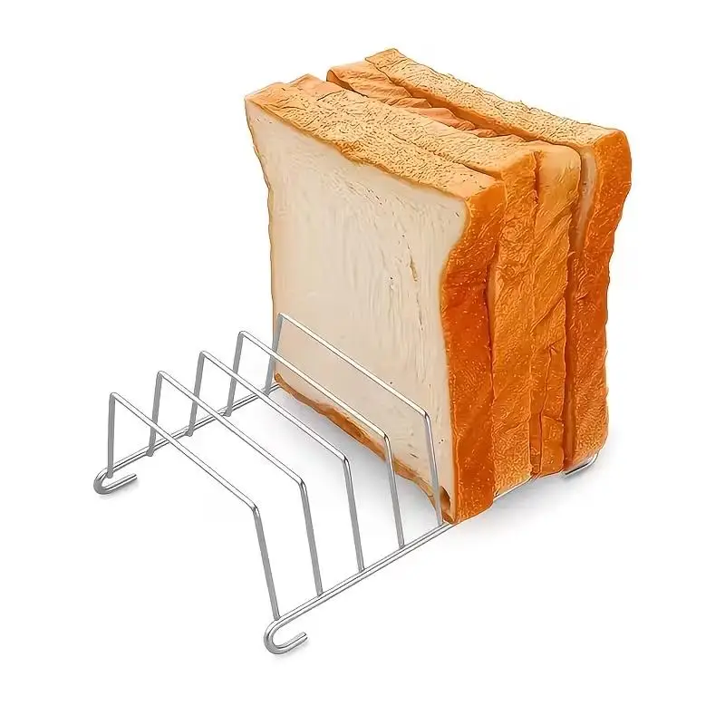 Stainless Steel Toast Rack – Multi-Slot Cooling & Serving for Baked Goods, Home Restaurant Use