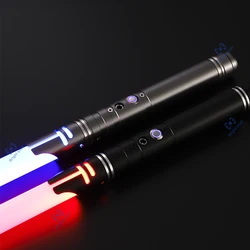 Metalen Lightsaber Laser Zwaard Speelgoed RGB Light Sabre 15 Kleurverandering Kids Soundfonts Force FX FOC Blaster Speelgoed Jedi Laser Zwaard Gift