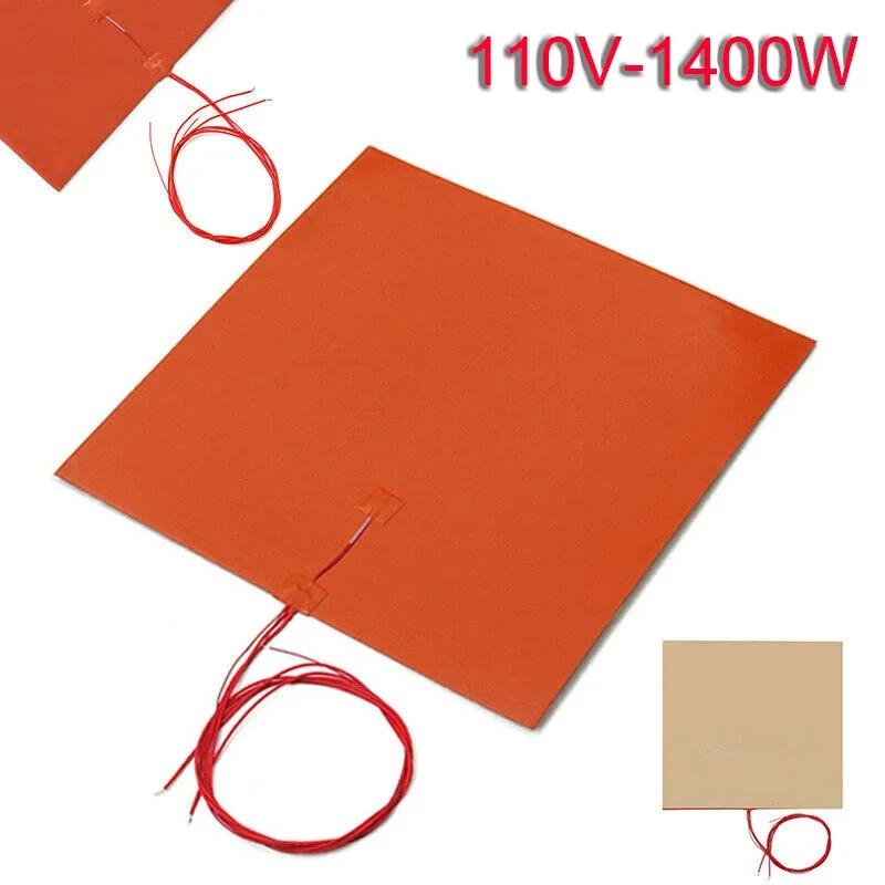 110V/220V 1400W Silicone Heater Mat Pad For 3D Printer Heated Bed Heating High Performance Heating Pad Tool Parts Hot Bed