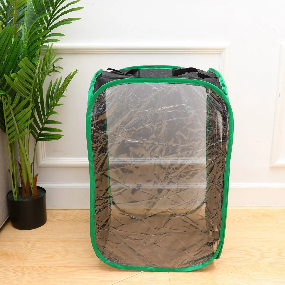 

60X40X40Cm Insect Foldable Dragonfly Cage For Kids Outdoor Play Large Zipper Easy Storage Reusable Durable Butterfly House Cage