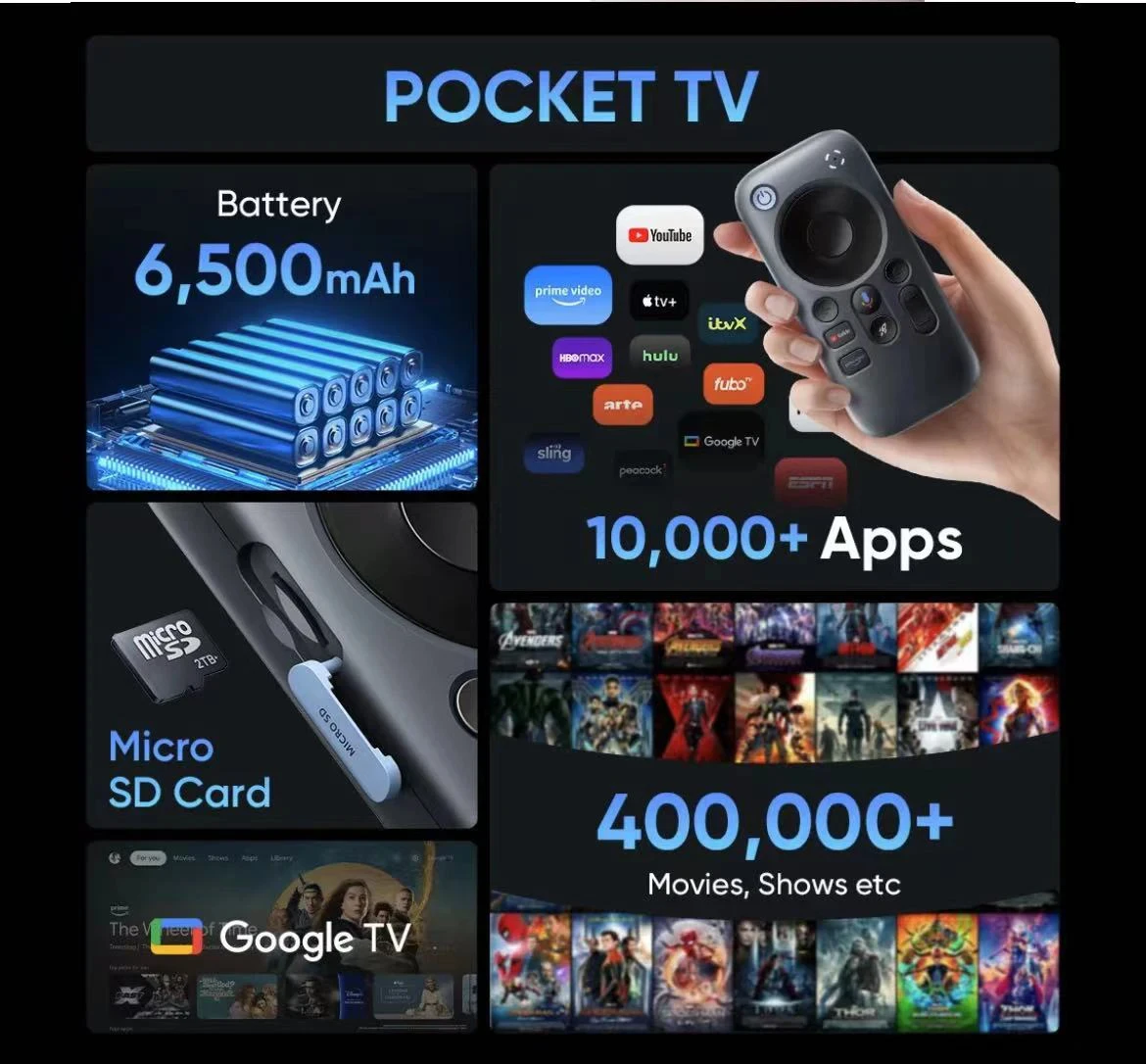 Pocket-TV-Streaming-Media-Box AR-Brillen-Steuerbasisstationen 3GB+64GB für Zubehör der RayNeo-Serienbrillen – Detail 2