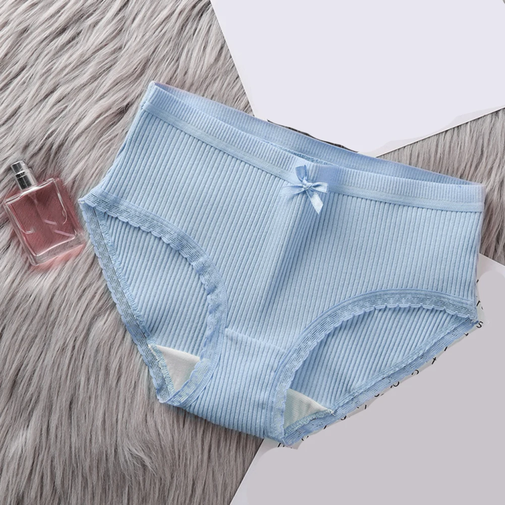 Apricot Mid Rise Underwear Breathable Mid Rise Lingerie Panties Breathable Underwear Moderate Elasticity Underwear