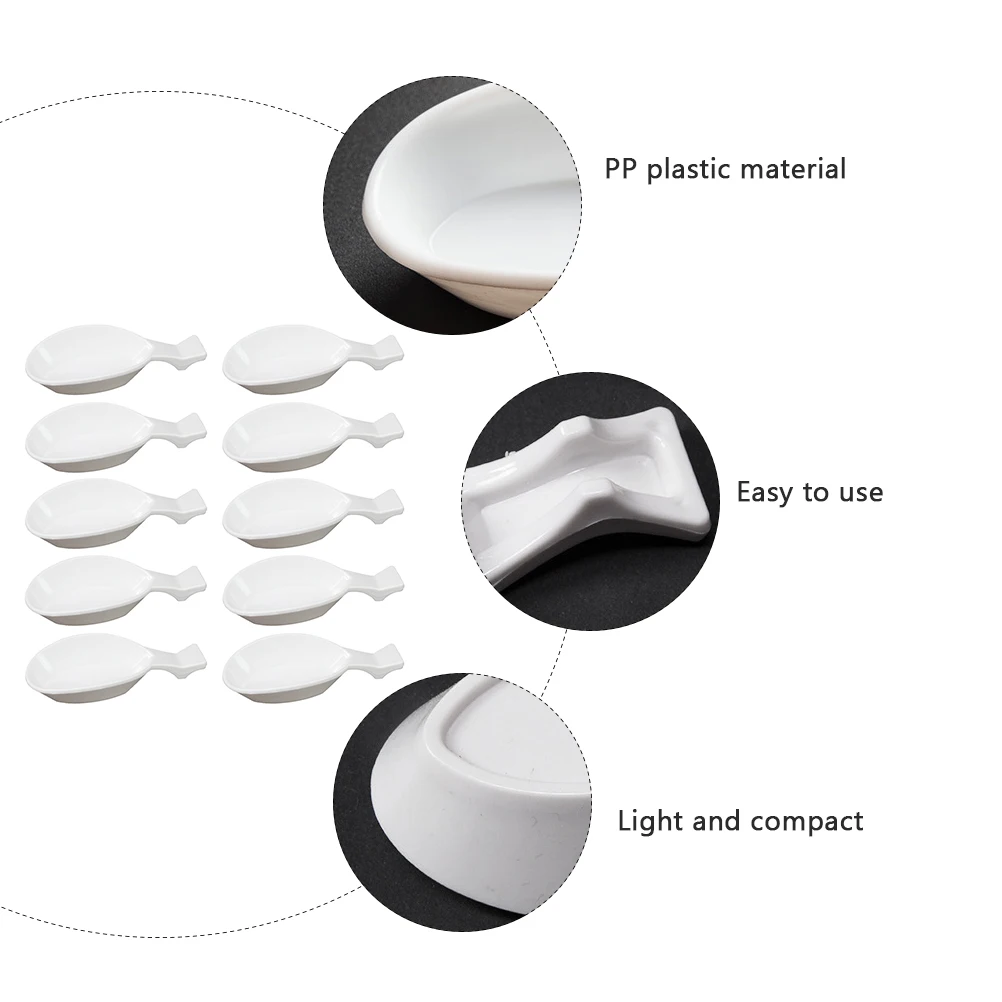 30 stücke Pinsel Waschen Wasser Schüssel Pp Kunststoff Tinte Platte Leichte, Tragbare Kalligraphie Werkzeug Organizer Multi-Funktion Kleine Tinte