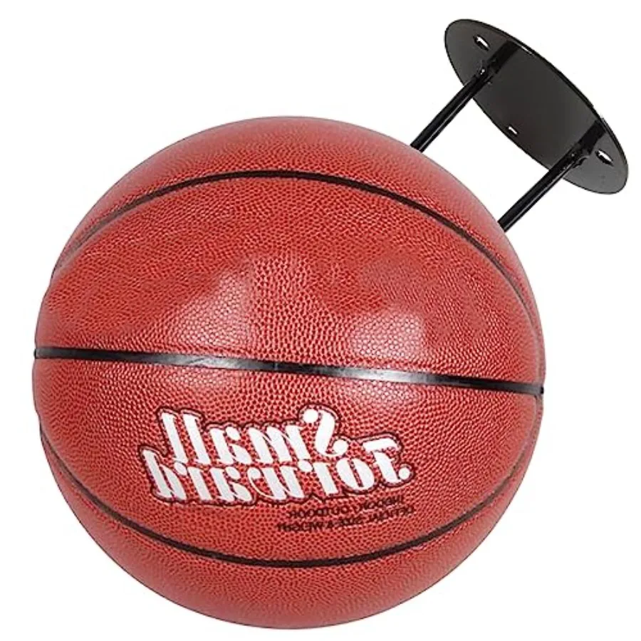 2PCS Sport Ball Halter Wand Halterung Display Rack Universal Ball Rack Metall Ball Halter Schwarz Ball Rack Halter für basketball V