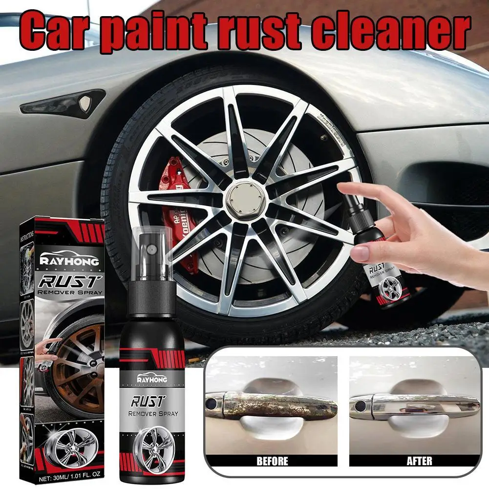 

New Paint Rust Inhibitor Paint Rust Remover Derusting Spray Car Rust Removal Spray Car Wheel Hub Rust Remover Car Accessories