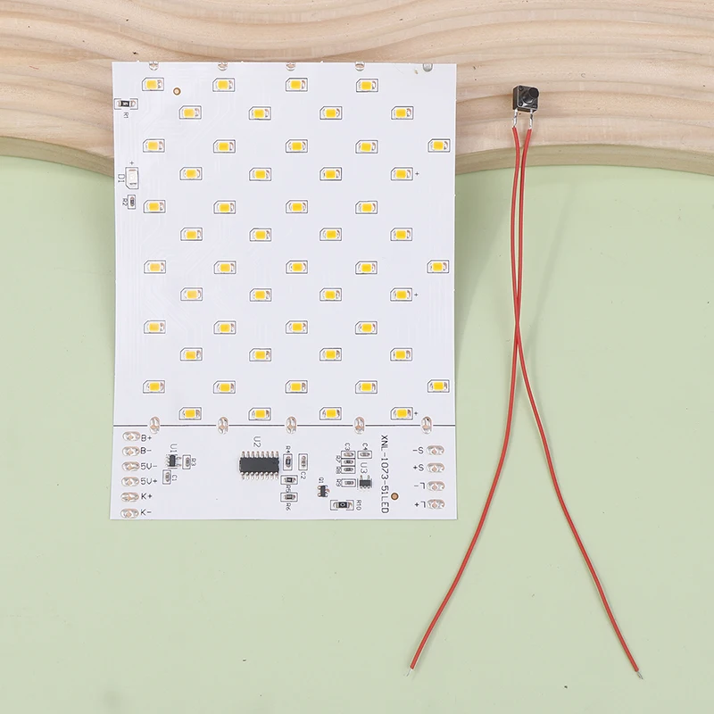 3.7 فولت الشمسية لهب LED مصباح PCBA مقلد الشعلة الشمسية مصباح الشعلة مصباح تحكم لوحة دوائر كهربائية 51 قطعة LED #5
