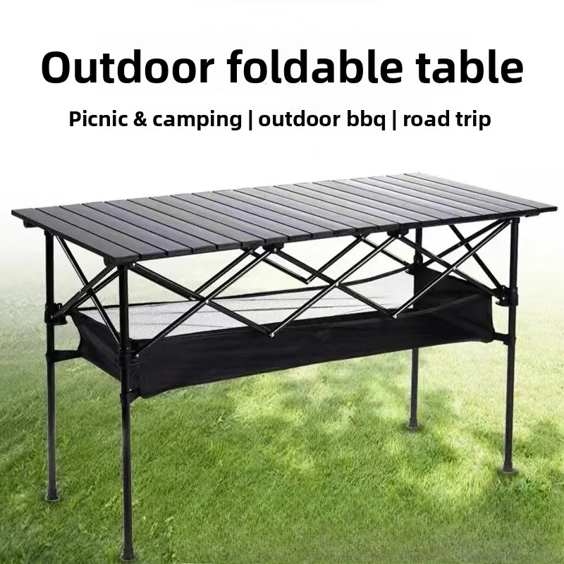 Outdoor Folding Portable Table, Simple Leisure Rectangular Folding Table, Wild Dining Camping Table Camping Hiking Entertainment