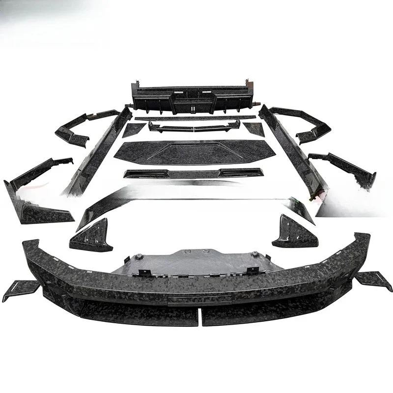 New Good Fitment Car MSY Style Forged Carbon Fiber Body Kit  Cybertruck 2026 With Side Skirt Flares Rear Lip