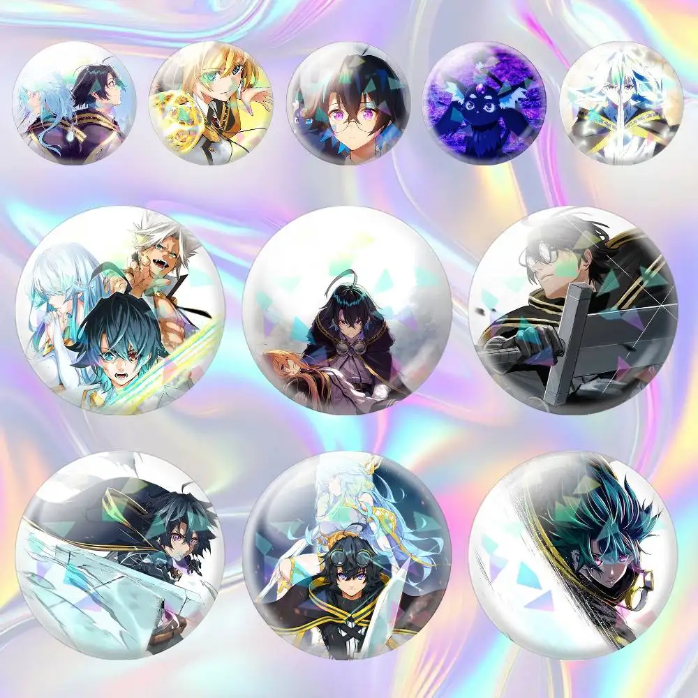 Broche de anime de Wistoria con varita y espada, genial, 75mm 44mm 25mm, para mochila, sombrero, accesorios, juguetes, insignia
