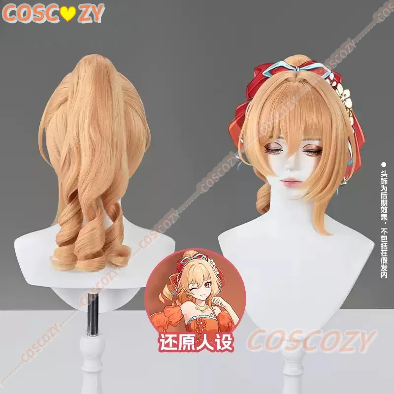 

Presale Genshin Impact Naganohara Yoimiya Cosplay Wig Halloween Christmas Role Play Hair Glowing Night Banquet Woman Wigs