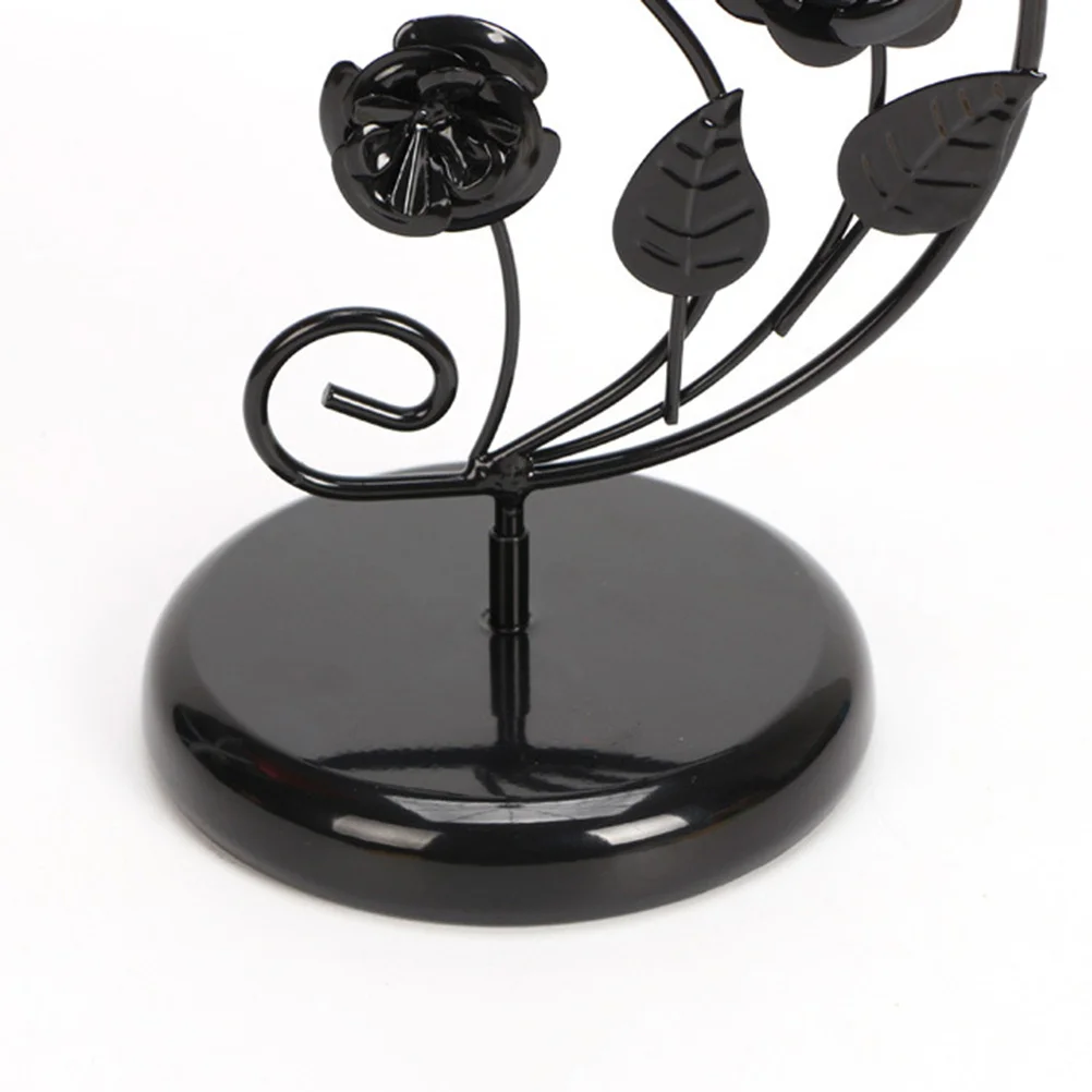 

Umbrella Shaped Jewelry Holder Organizer Iron 3 Parts Space Saving Durable Jewelry Display Tree Necklace Holder Earring