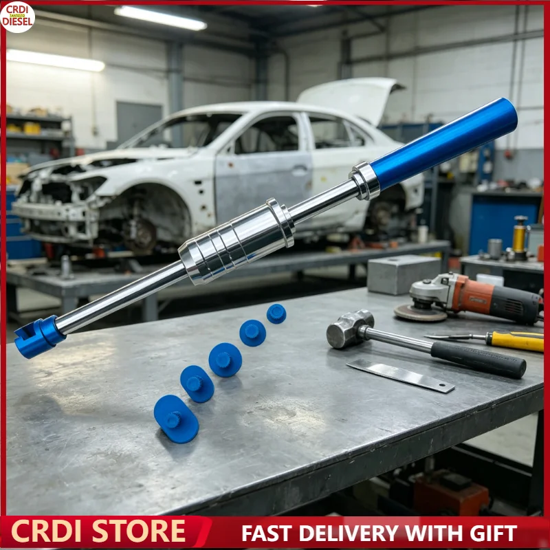 Blauer Gerader Hammer-Abzieher für Autoreparatur, Karosserie-Wischer, Abziehlasche, Nivellierzubehör – Detail 1
