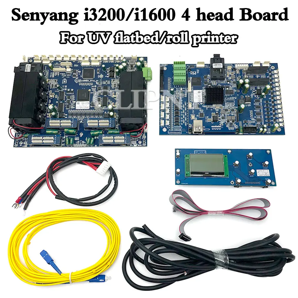 Senyang i3200/i1600 conversion kit 4 heads boards for UV flatbed/roll printer i1600 printhead upgrade kit inkjet printer CMYKW+V