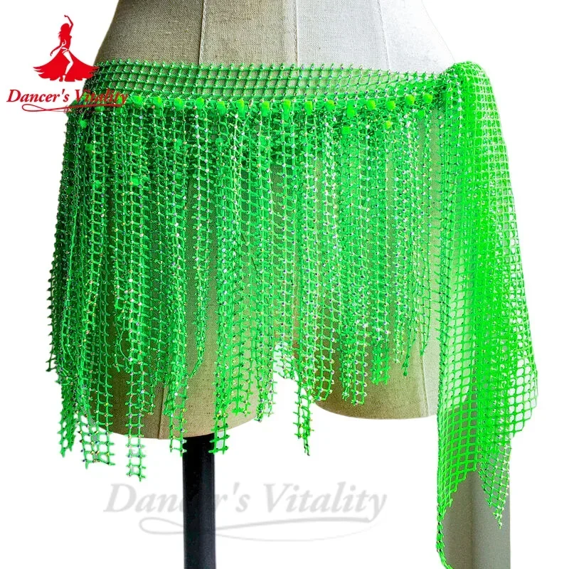 JODiamond-Écharpe de hanche de taille de danse du ventre avec pompon multicouche, ceinture de performance de costume de ventre, nouveau