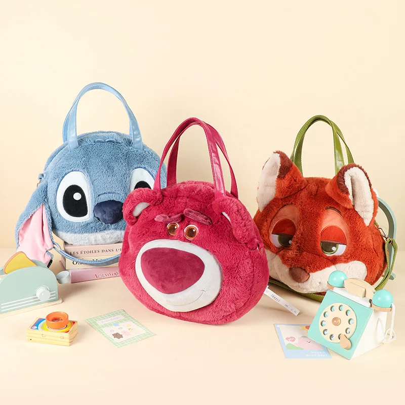 حقيبة ظهر ديزني زوتوبيا جودي هوبس نيك وايلد المحشوة على شكل حيوانات حقيبة كروس واسعة للأطفال والكبار #3