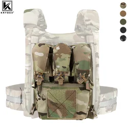 KRYDEX bolso táctico MOLLE con panel trasero y porta revistas