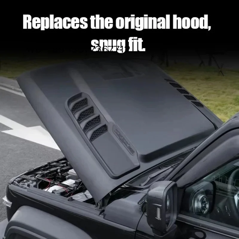 

Cold-rolled Steel Wor Type Engine Bonnet Hood With Lights Tank 300