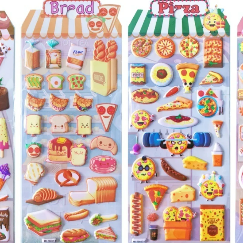 

Cartoon Food ice Cream Stickers DIY Scrapbooking Journal Phone Case Decoration Sticker School Office Supplies