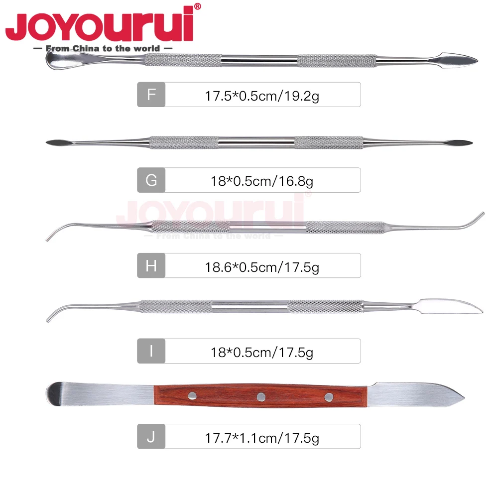 1 комплект, инструмент для резьбы по воску, инструмент для скульптуры из нержавеющей стали, универсальный комплект, оборудование для стоматологической лаборатории, автоклав Dentaire