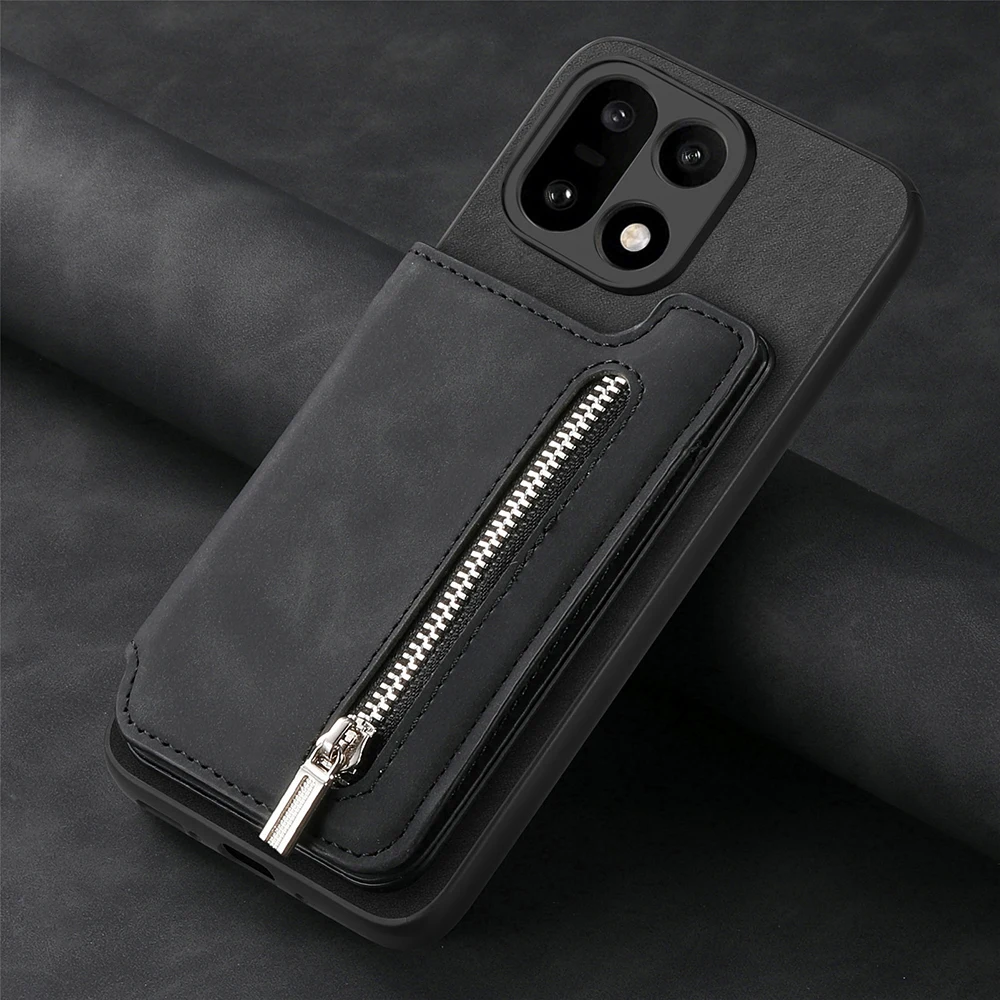 

For Oneplus 15R 5G Luxury Case OnePlus 15 2In1 Detachable Leather Wallet Zipper Funda One Plus ACE 6 6T 15 15R Magnet Back Cover