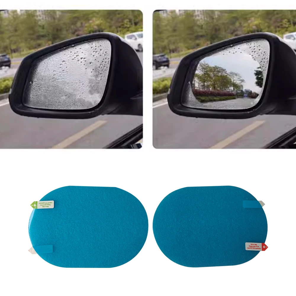 2PCS Newest Car Rearview Mirror protective Rain Proof Anti Fog Waterproof Sticker Car Window Transparent Rainproof Film Sticker