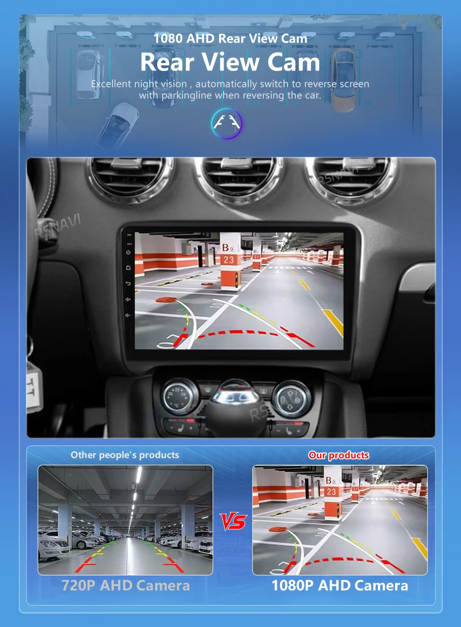 Android 16 Für Audi TT 2 8J 2006-2014 2K QLED Android Autoradio Multimedia-Videoplayer GPS AI-Sprachsteuerung CarPlay Haupteinheit 4G Stereo – Detail 9