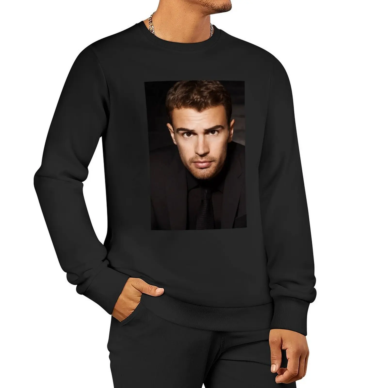 

theo james Pullover Hoodie korean autumn clothes blouse men clothing men's sweat-shirt sweatshirts men