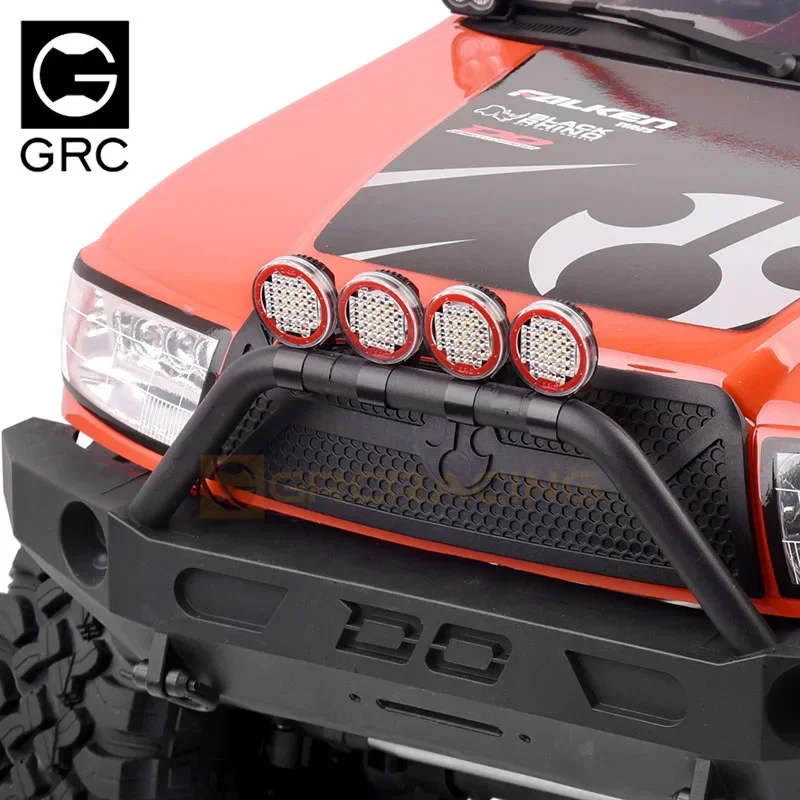 1 Pair LED Round Spotlights for 1/10 RC Crawler Car Traxxas TRX4 Defender TRX6 AXIAL SCX10 II 90046 RC4WD D90 Diy Parts