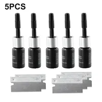 5PCS 3ml Automotive Glass Repair Fluid Car Windshield Resin Crack Tool Kit Amino-acrylate Liquid +25 Cure Strips +5 Sleeves
