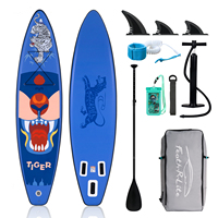 Funwater Stand Up Paddle Board Surfboard Inflatable Stand Up Paddling Board Surf Sup Board 335*83*15CM with Accessory Load 150kg