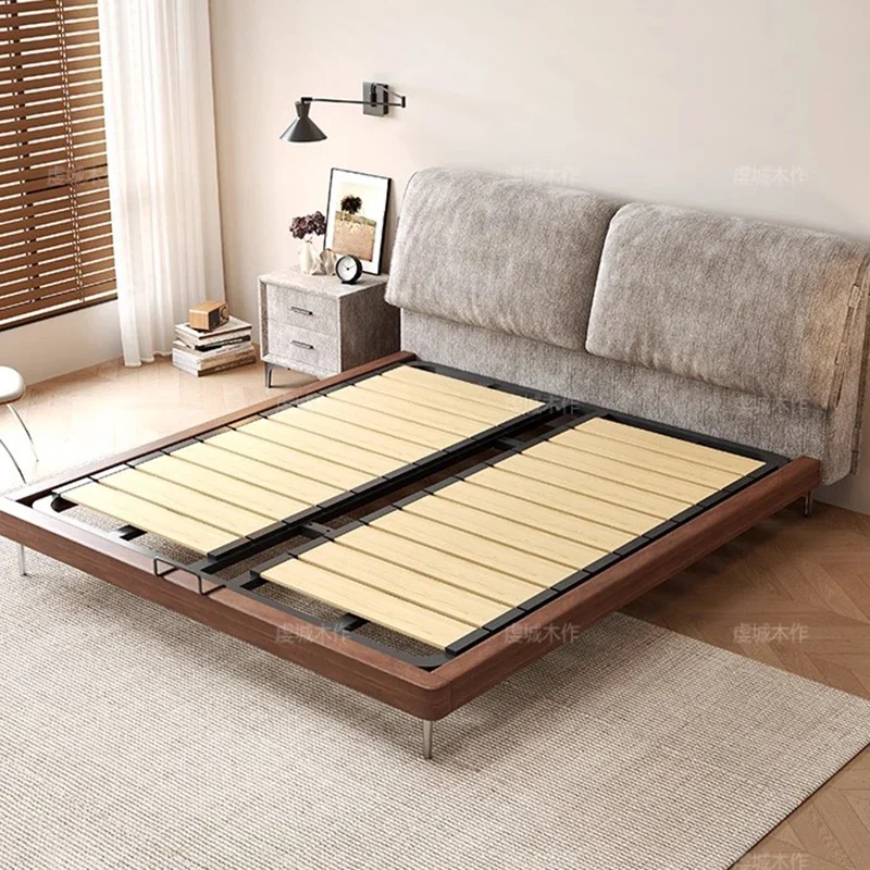 Wooden Design Bed Bedroom Modern Headboards Double Simple Massage Bed Platform Human Dog Letto Matrimoniale Unique Furniture
