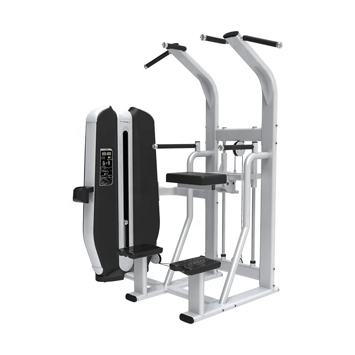 

High-Grade Gym Equipment Direct Factory Pin Load Assisted Dip/Chin Machine for Bodybuilding Strength Training
